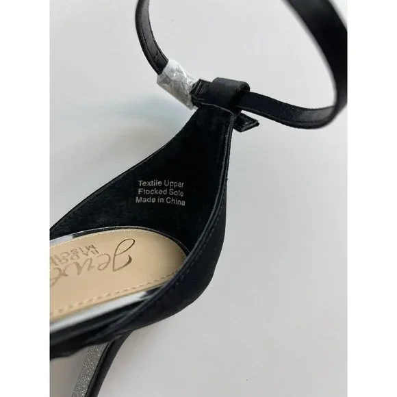 Badgley Mischka Black Heels with Silver Accents - Picture 5 of 5